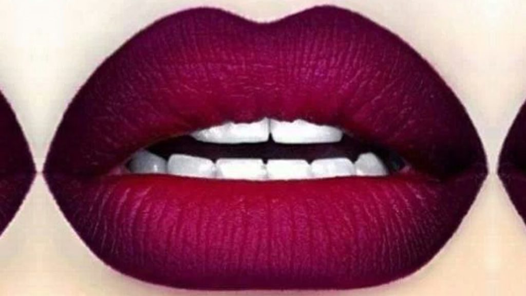 Seductive and playful gradient lip makeup tutorial