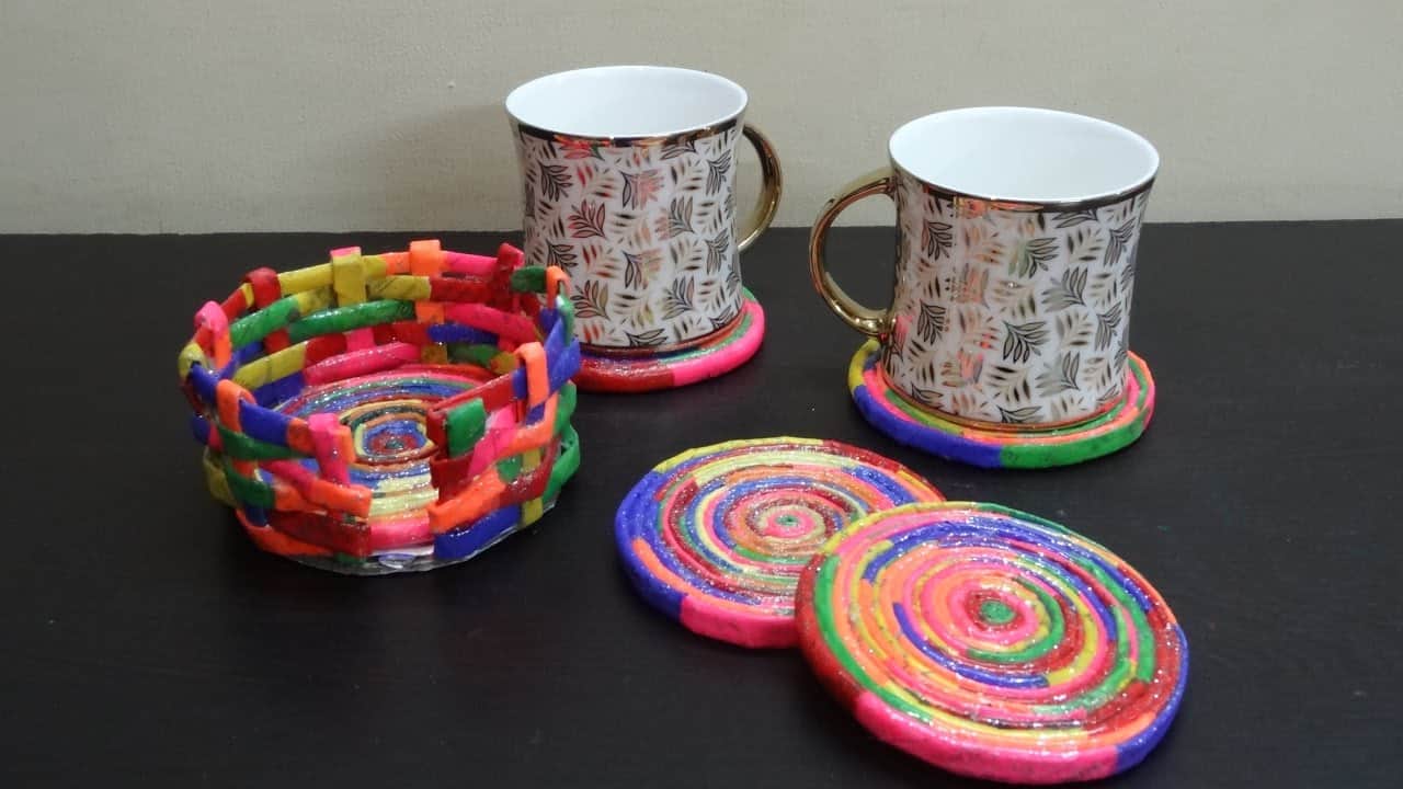 Simple and Eco-Friendly​​​​ DIY Paper Coasters