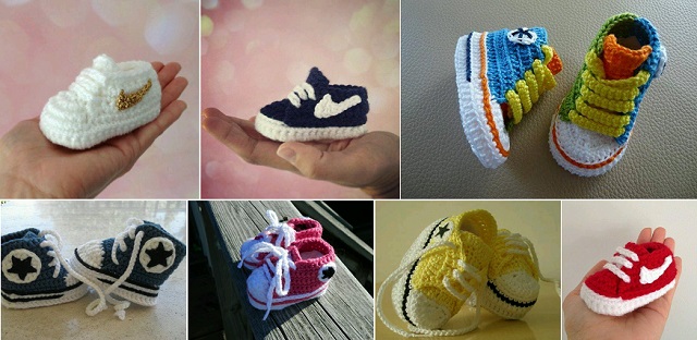 Nike Kids Crochet Sneakers Super Stylish Nike Inspired Crochet Baby Booties