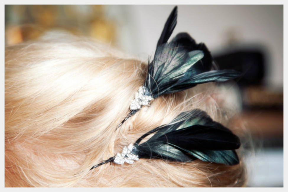 feather hair accessories