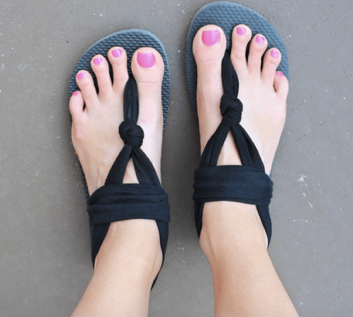 Walk confidently in fashionable DIY sandals!