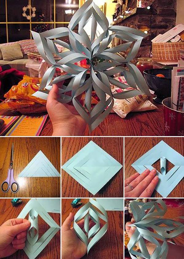 Paper Snowflakes Fantastic DIY 3D Paper Star Snowflakes