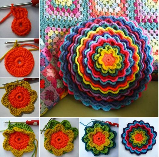 Fantastic DIY Crochet Flower Pad