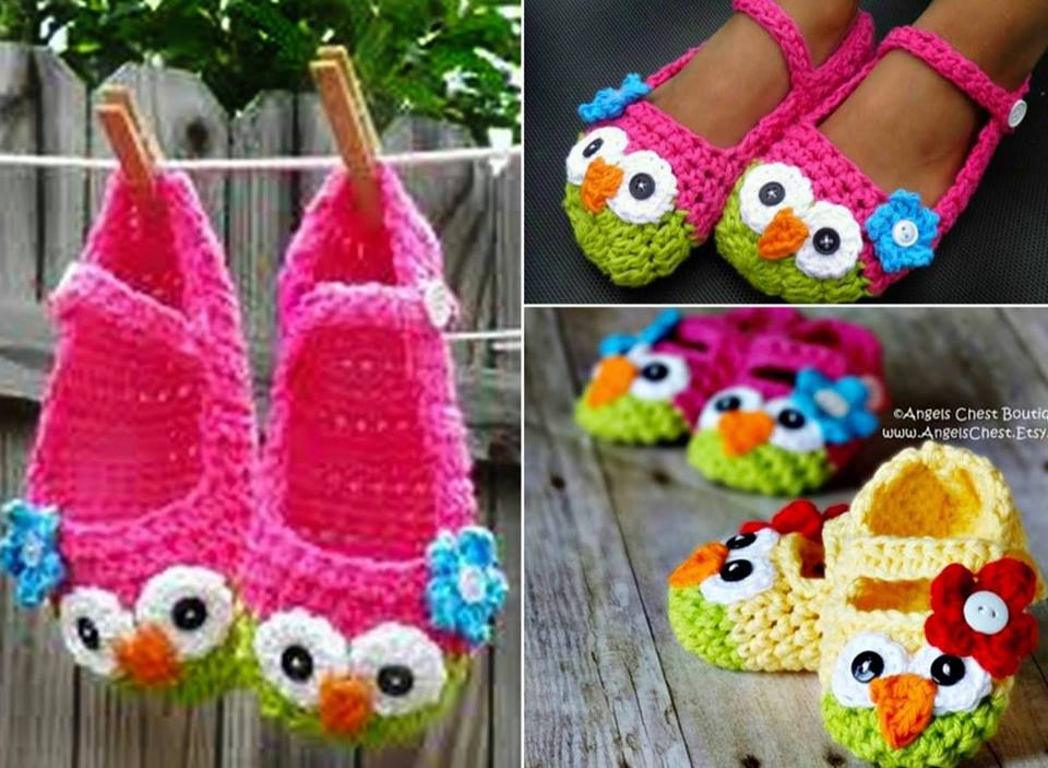 Mary Jane Owl Crochet Slippers Wonderful DIY Cute Crochet Owl Slippers