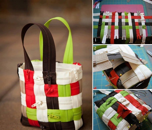 DIY Zipper Bag idea11 Wonderful DIY Cute Woven Zipper Bag