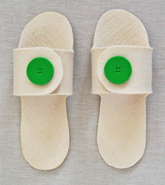 Creative Felt Slippers 0 Wonderful DIY Handmade Felt Slippers
