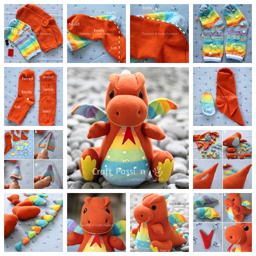 Sock Dragon F Wonderful DIY Sock Dragon
