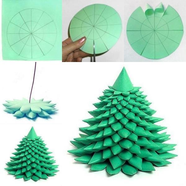 Green Paper Christmas Tree DIY F Fantastic DIY Unique Paper Christmas Tree