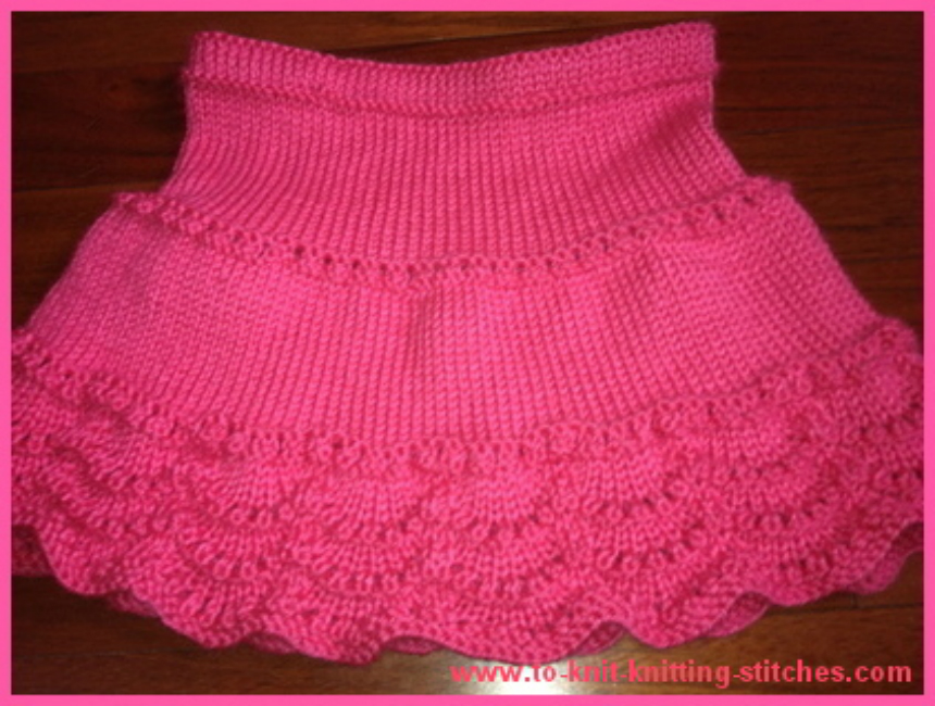 Scallop Knit Skirt