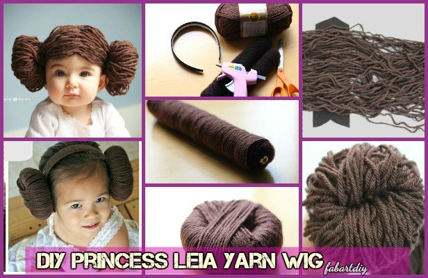 DIY Star Wars Princess Leia Yarn Wig