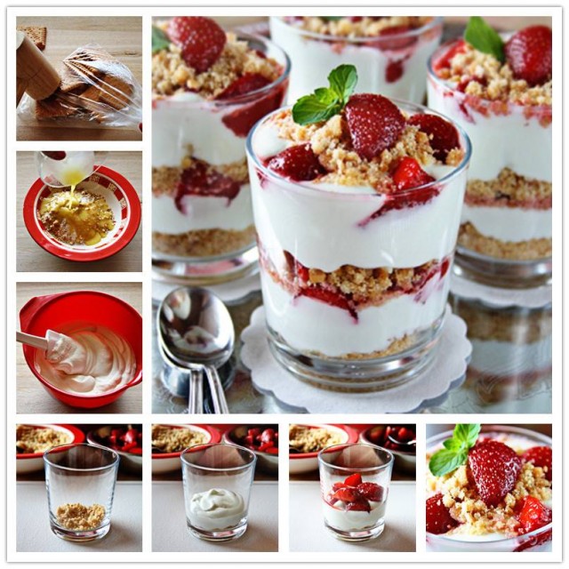 How to DIY Delicious Strawberry Cheesecake Parfait