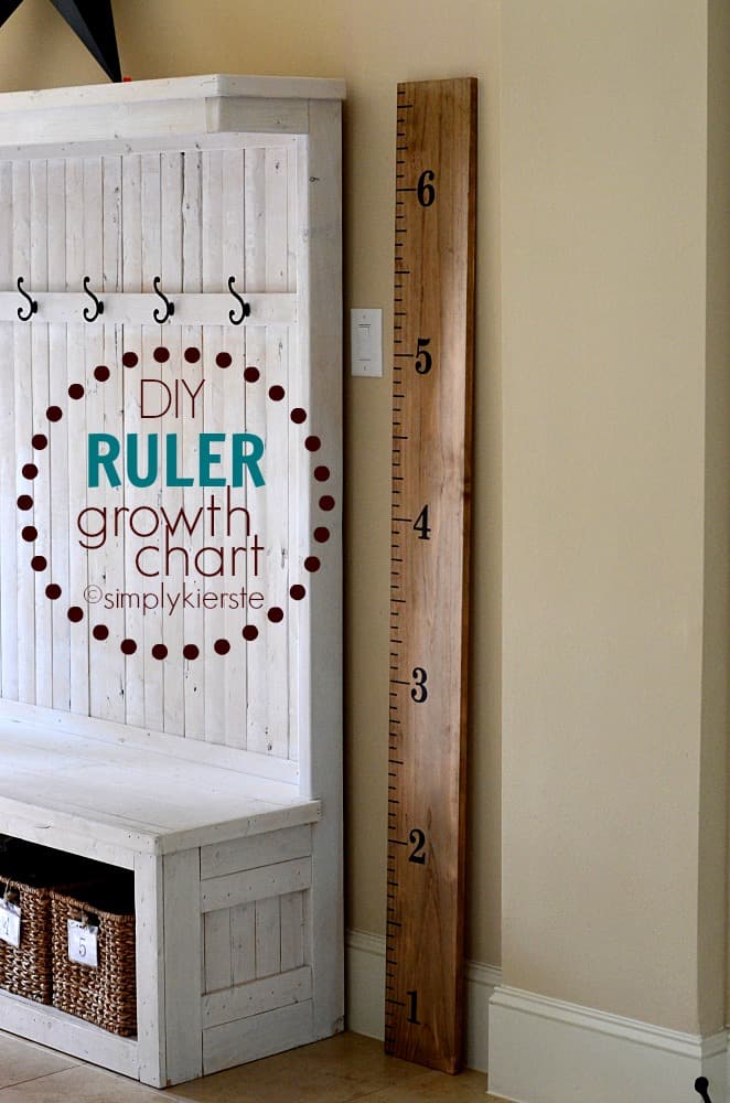 Easy DIY Ruler Growth Charts 15 DIY Height Charts for Growing Kids