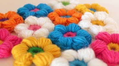 Crochet 6 Petal Bubble Stitch Flower Free Pattern (Video)
