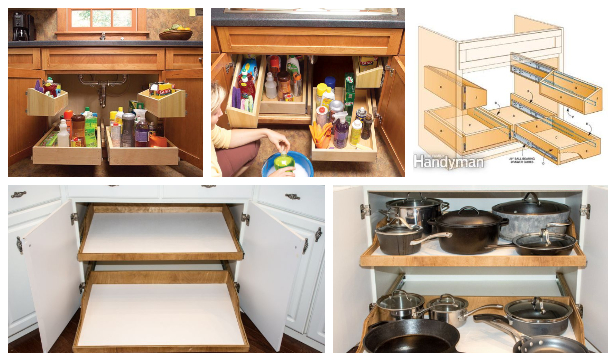 DIY Build a Kitchen Sink Roll Out Storage Tray