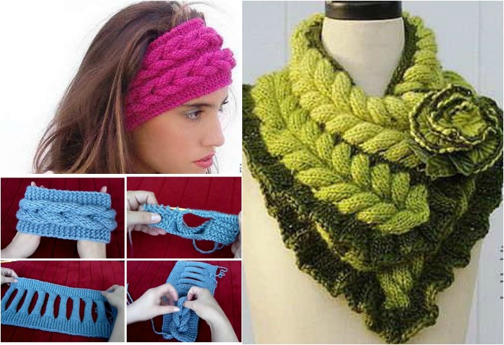 DIY Knitted Faux Braided Headband Free Pattern (Video)