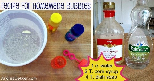 Homemade Bubble Recipe