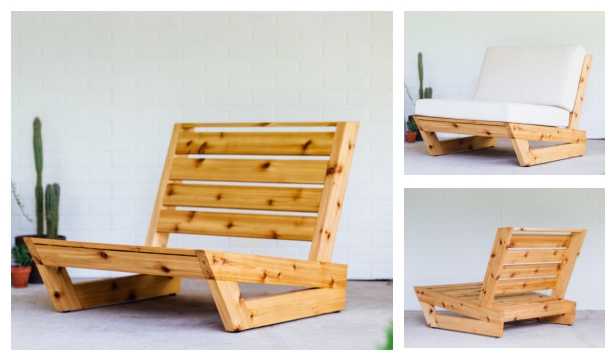 DIY Wooden Outdoor Lounge Chair Tutorial + Video