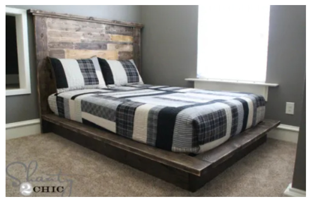 Easy Wooden Platform Bed DIY Tutorial