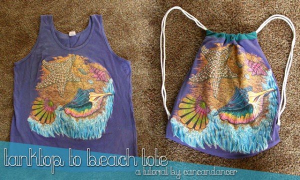 How to DIY a Drawstring T-Shirt Backpack