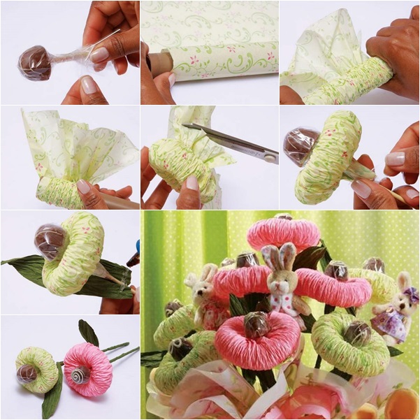 DIY Chocolate Paper Bouquet