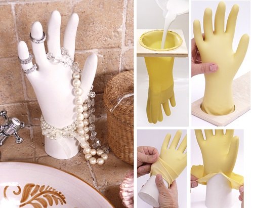 How to DIY Plaster Hand Jewelry Holder