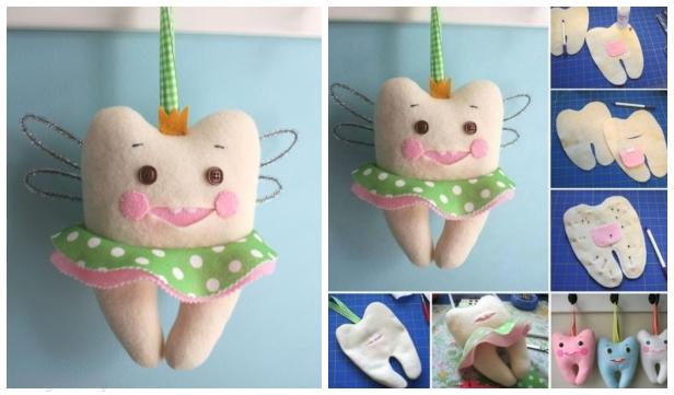 DIY Adorable Tooth Fairy Pillow Sewing Pattern and Tutorial