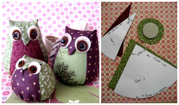 DIY Cute Fabric Owl Toy Tutorial