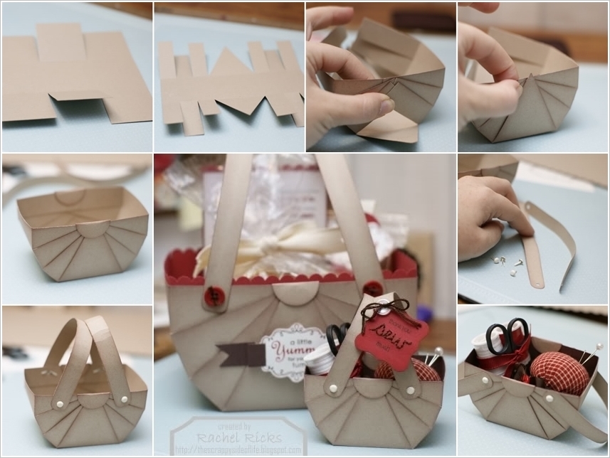 How To DIY Cute Paper Baskets For Storage Or Gifting
