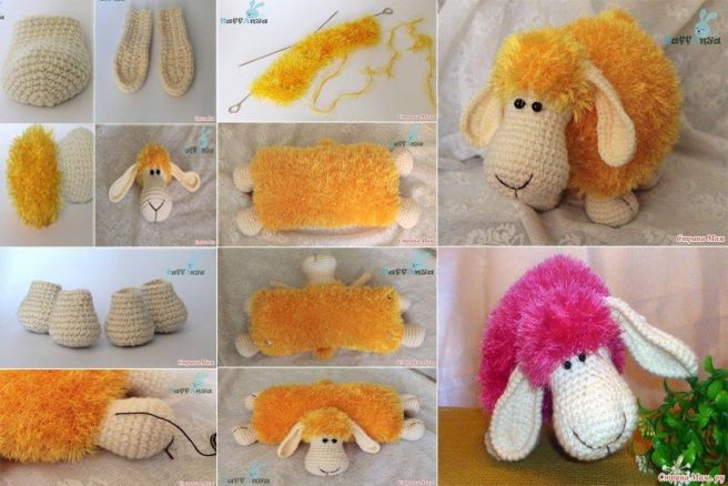 How to DIY a Cute Crochet Lamb (Sheep) Pillow