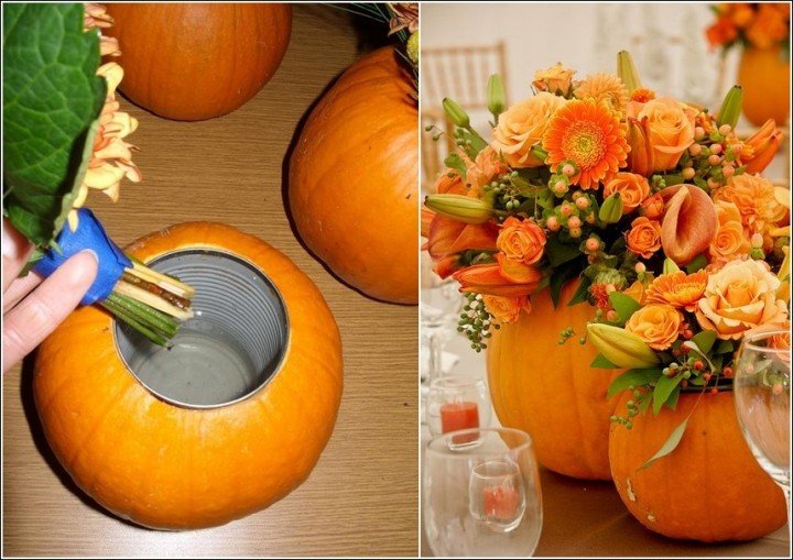 How to DIY a Pumpkin Vase or Planter