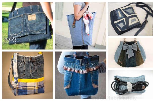 20 Upcycled Demin Denim Bag DIY Tutorials