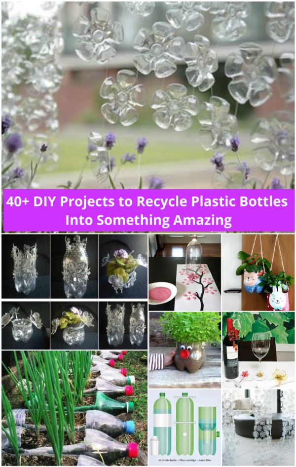 DIY Ideas and Projects for Recycling Plastic Bottles