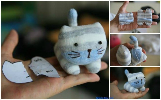 Sew DIY Sock Kitten Free Pattern Tutorial