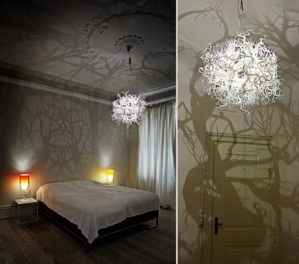 DIY Forest Shadow Chandelier Inspired by Nature