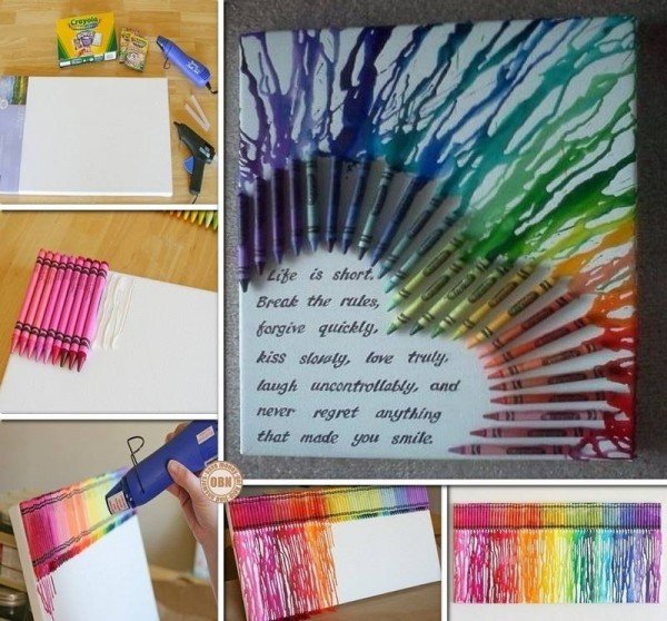 How to DIY Melted Crayon Scratch Art