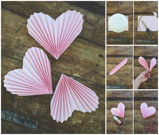 How to DIY a Folded Heart Garland