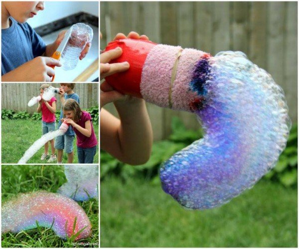 Outdoor Activities for Kids: Bubble DIY Tutorial