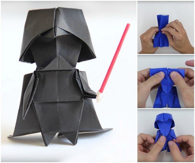 How To Make Origami Darth Vader