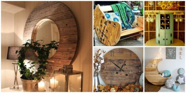 15+ DIY Wood Spool Furniture Ideas and Tutorials