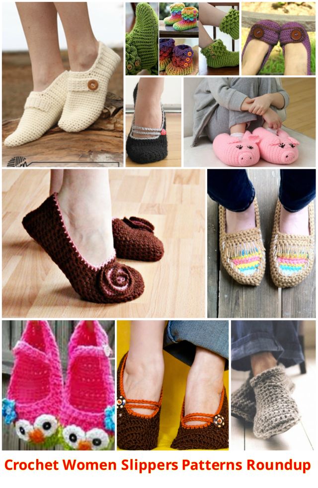Roundup of DIY Crochet Shoe Slipper Patterns for Adults