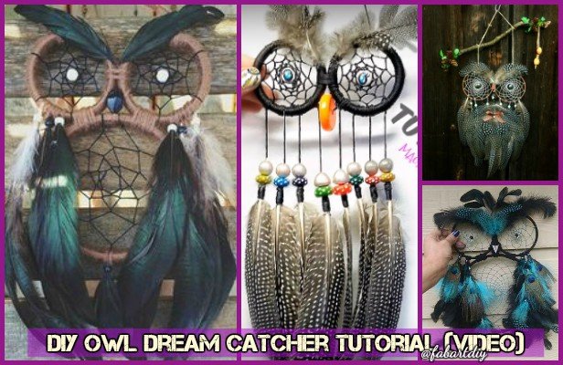 DIY Owl Dreamcatcher Craft Ideas Tutorial (Video)