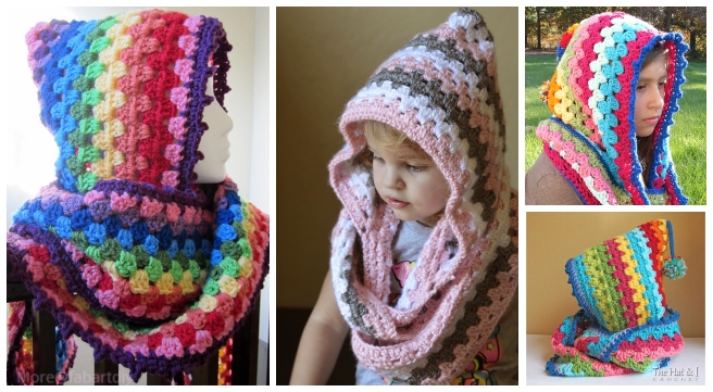 DIY Crochet Hooded Hood Free Pattern