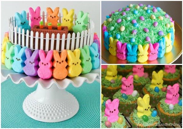 DIY Easter Peep Cakes and Desserts