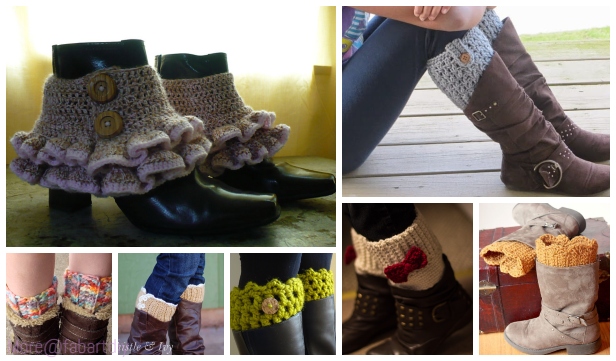 DIY Free Crochet Boot Cuff Pattern