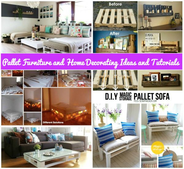 DIY Pallet Home Decor Furniture Project Tutorial