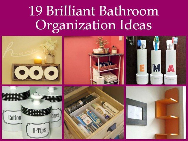 Brilliant Bathroom Organization DIY Ideas