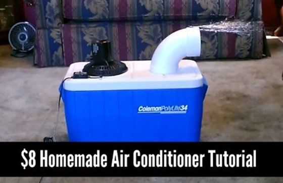 DIY Homemade Air Conditioner Tutorial (Video)