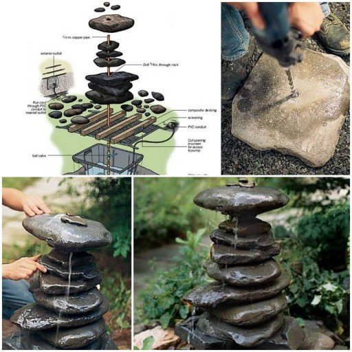 DIY How To Make A Water Garden Fountain
