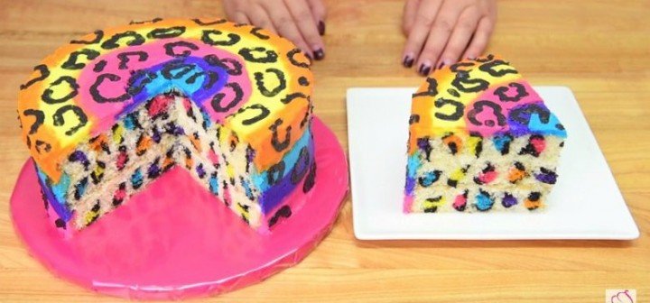 DIY How To Make Leopard Print Cake