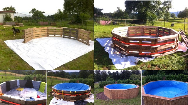 How to Make a Swimming Pool From Pallets